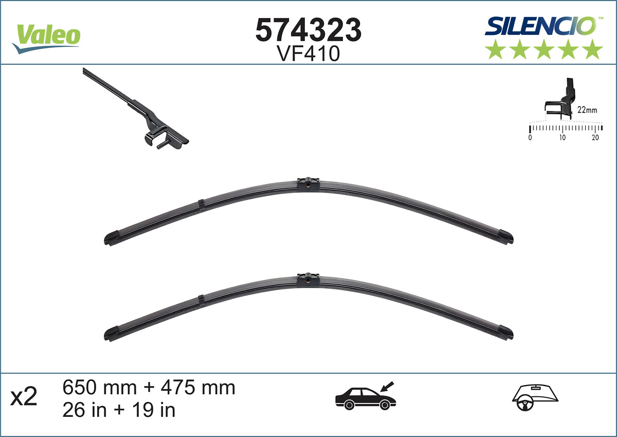 Lamela stergator VALEO 574323
